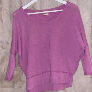 Pink cropped sweater